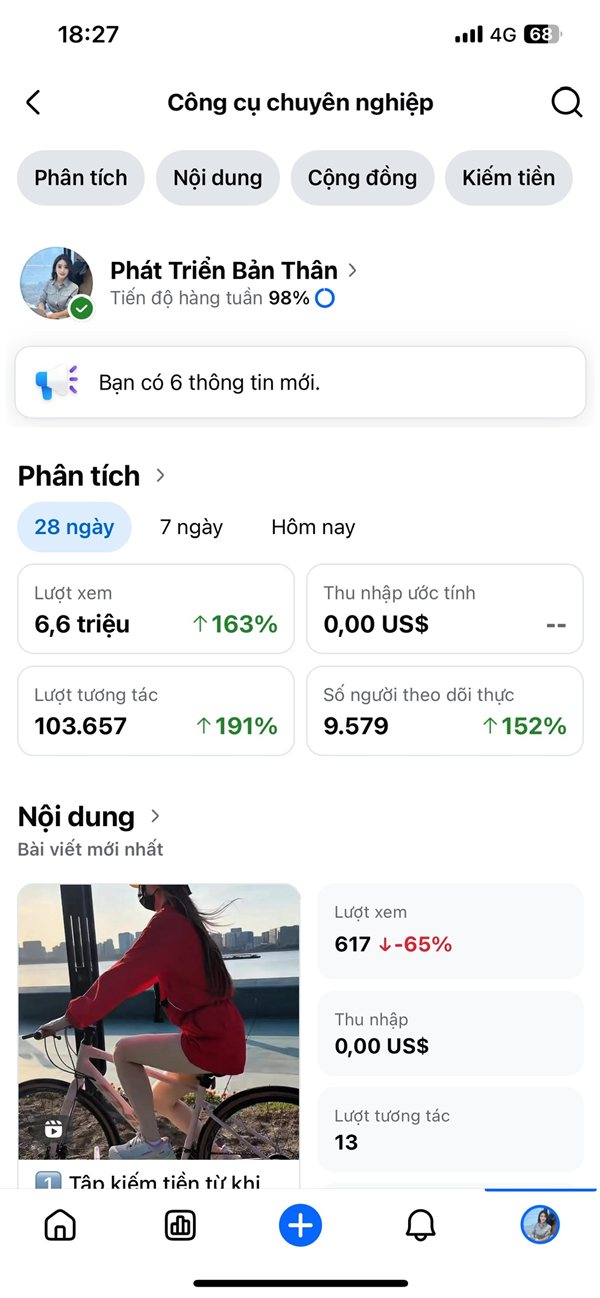 Số liệu Fanpage 4