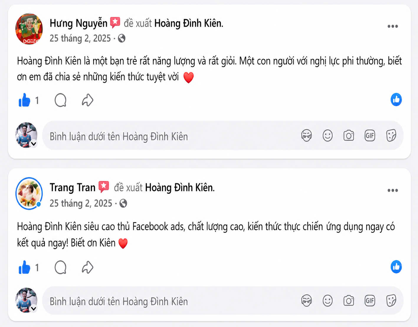 Feedback thành viên 12