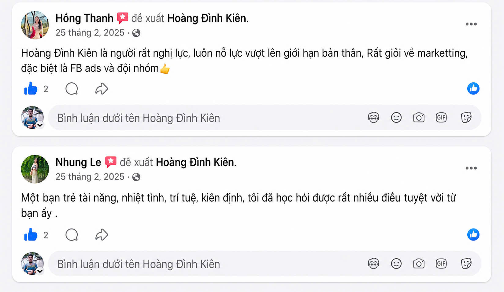 Feedback thành viên 6