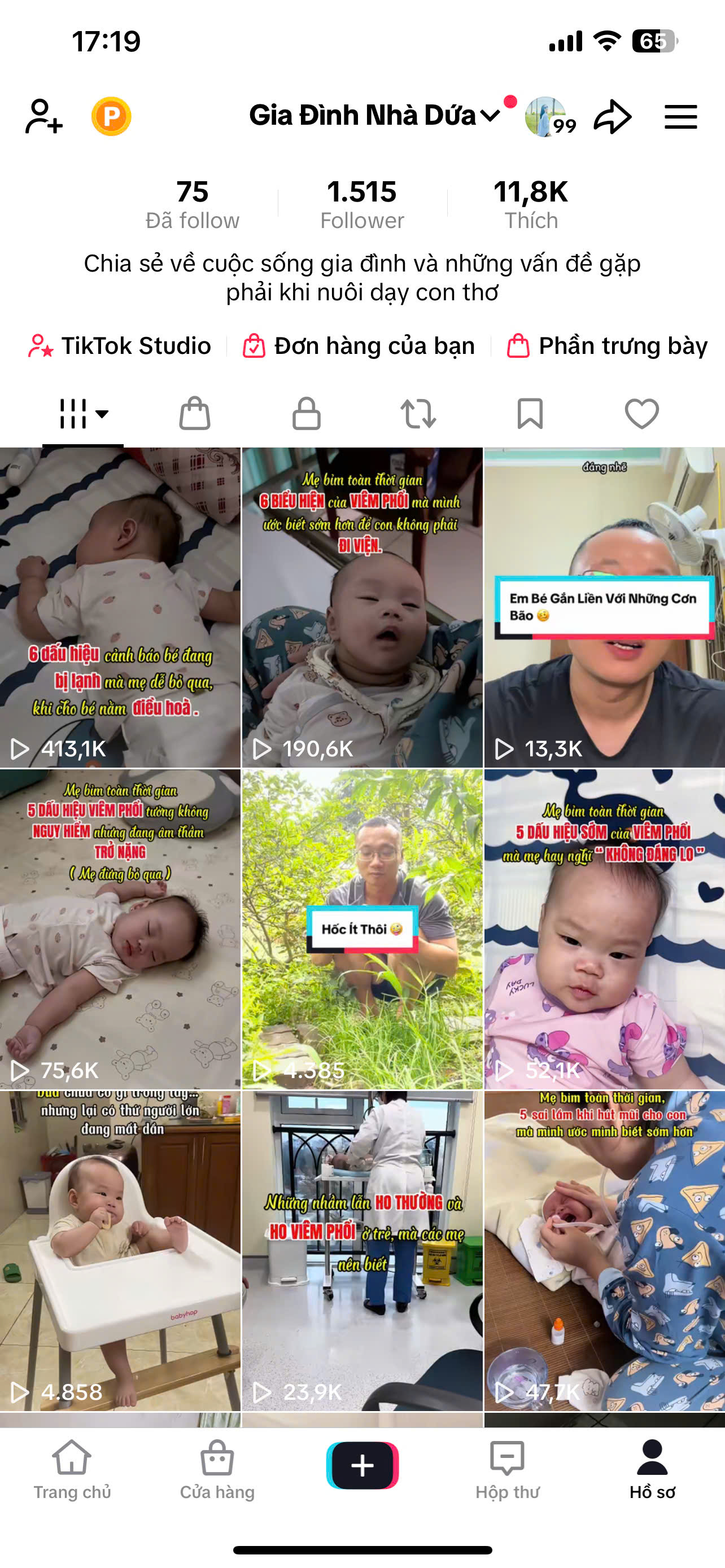 Số liệu TikTok 1